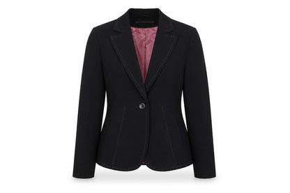 Next Womens Black Polyester Jacket Suit Jacket Size 8 - Stitch Detail