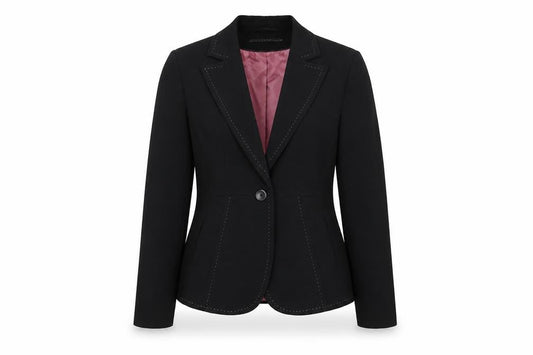 Next Womens Black Polyester Jacket Suit Jacket Size 8 - Stitch Detail