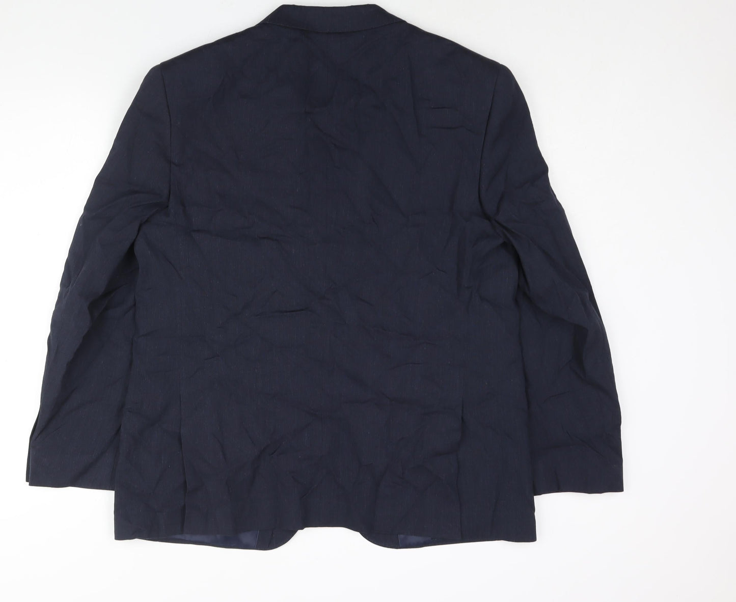 Marks and Spencer Mens Blue Polyester Jacket Suit Jacket Size 44 Regular