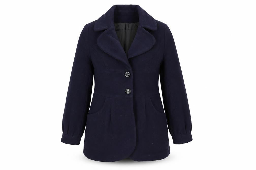 Sailor Womens Blue Overcoat Coat Size 16 Button