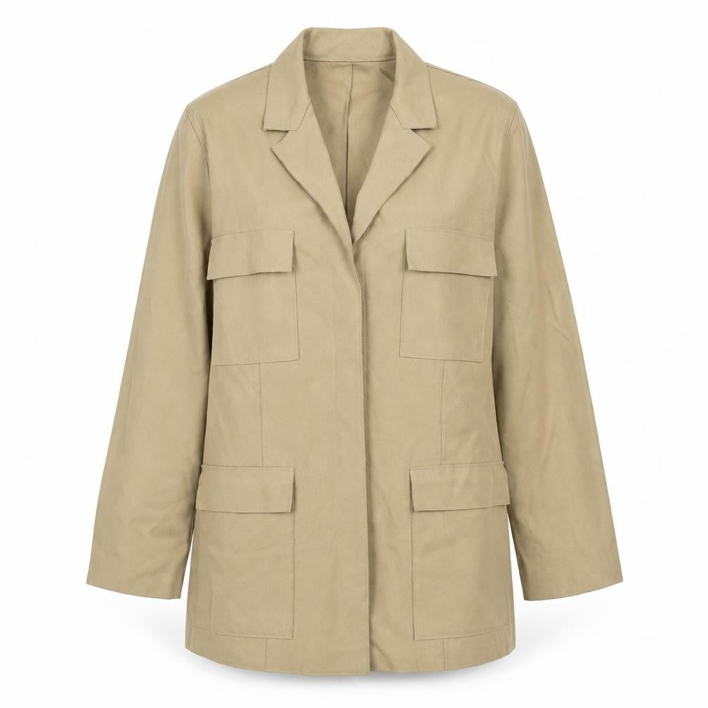 Liz Claiborne Womens Beige Jacket Size 6 Snap