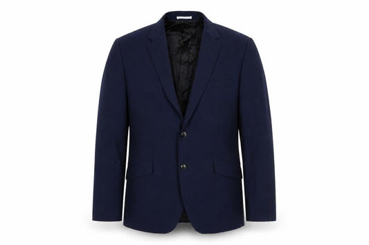 John Lewis Mens Blue Wool Jacket Suit Jacket Size 38 Regular
