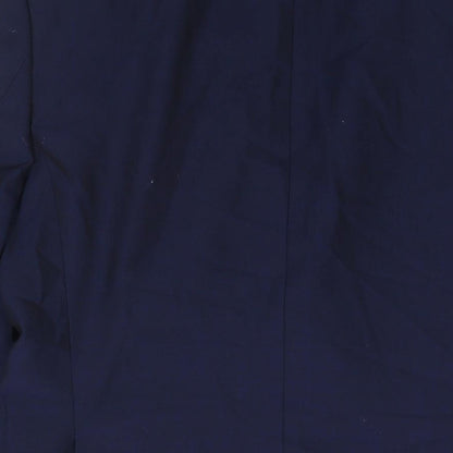 John Lewis Mens Blue Wool Jacket Suit Jacket Size 38 Regular