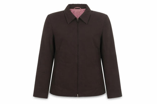 Marks & Spencer Womens Brown Jacket Size 10 Zip