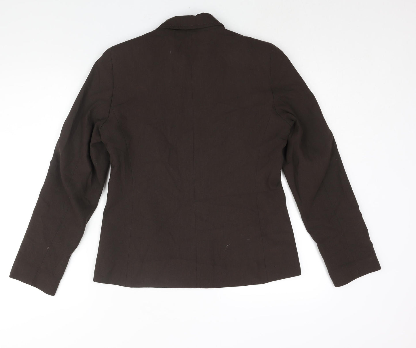 Marks and Spencer Womens Brown Jacket Size 10 Zip