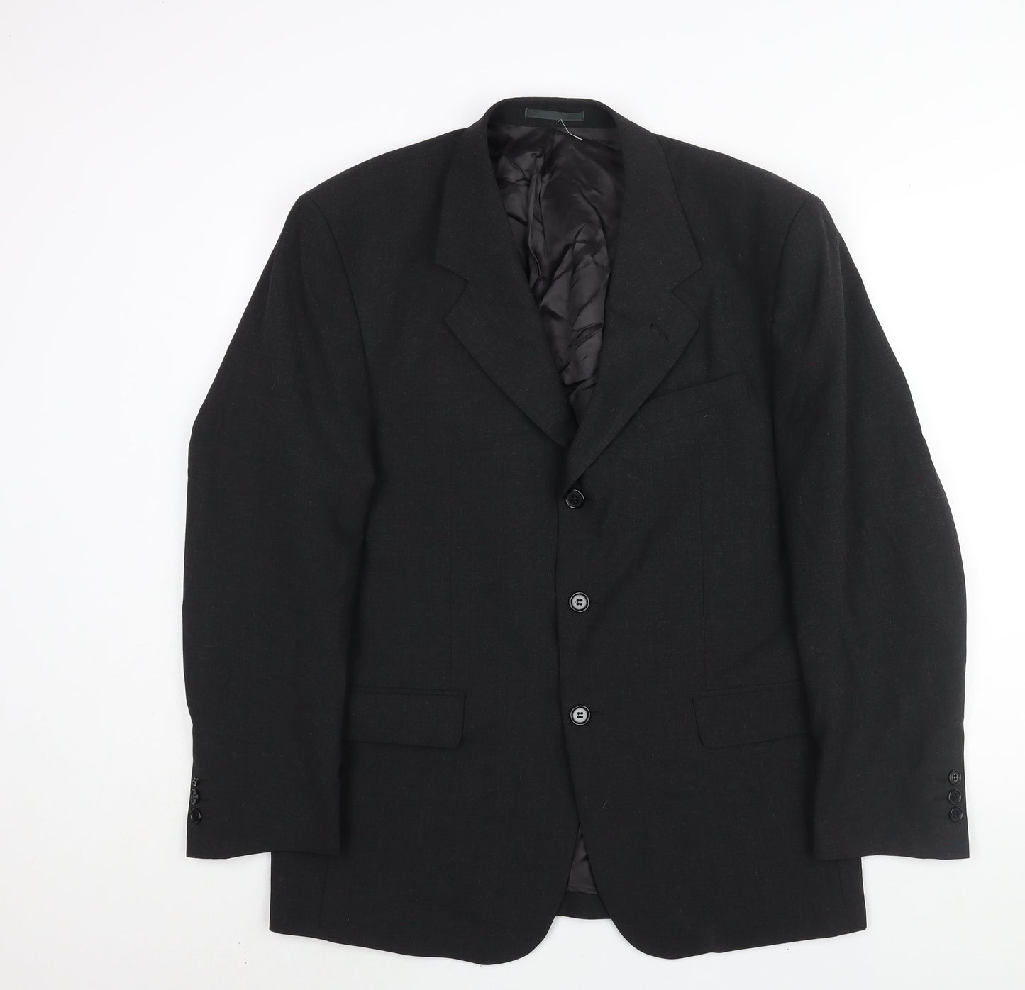 McNeil & Grant Mens Black Wool Jacket Suit Jacket Size 42 Regular