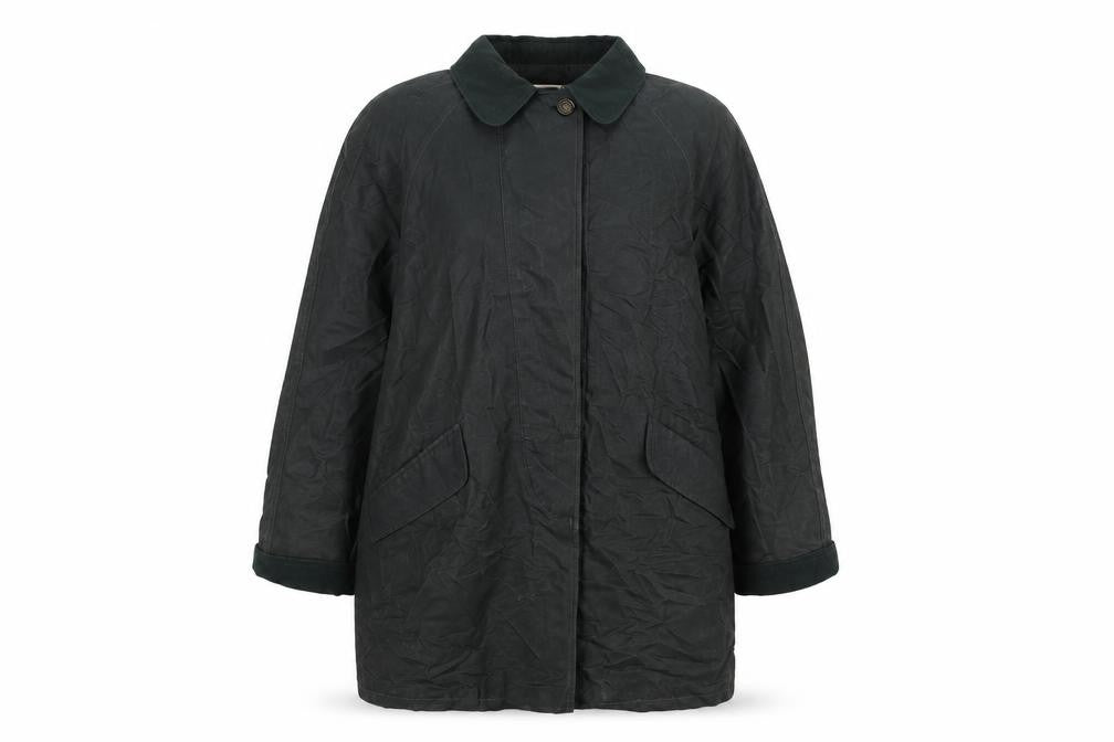 Grace Campbell Womens Green Jacket Size 10 Button - Wax