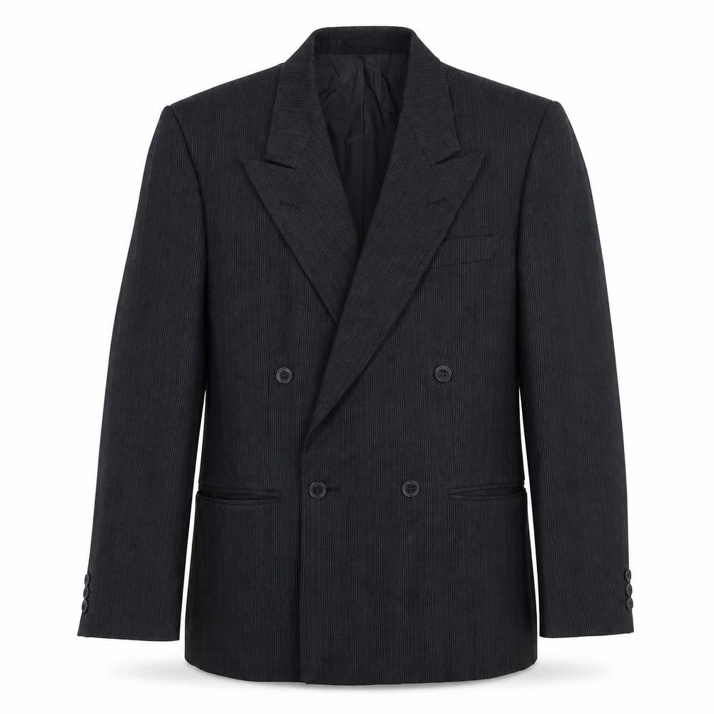 NEXT Mens Grey Striped Wool Jacket Suit Jacket Size 38 Regular
