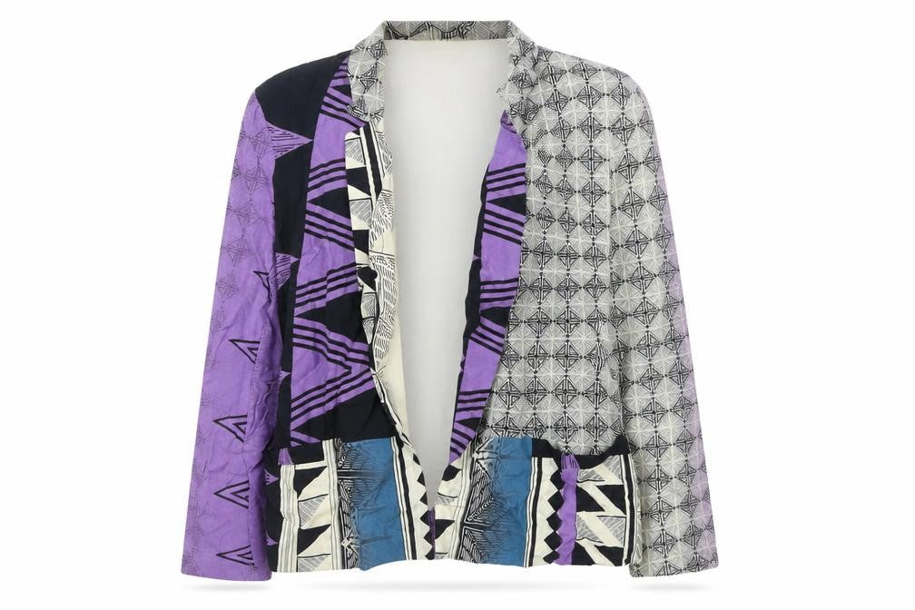River Island Womens Multicoloured Geometric Kimono Jacket Size 12