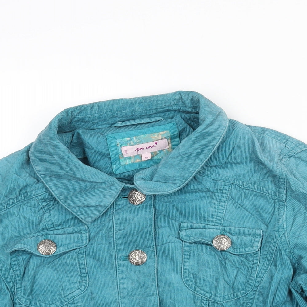 Per Una Womens Black Jacket Size 10 Button