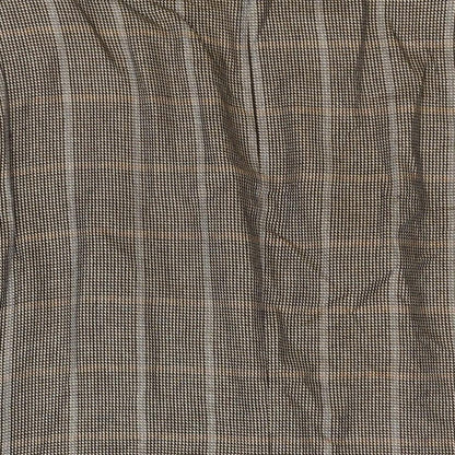 BARUTTI Mens Brown Check Wool Jacket Suit Jacket Size 44 Regular - Elbow Pads