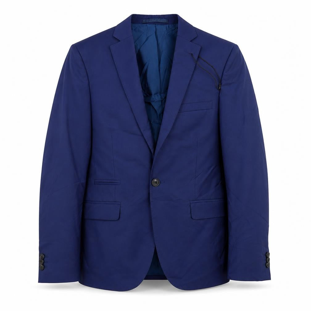 Marks & Spencer Mens Blue Polyester Jacket Suit Jacket Size 38 Regular