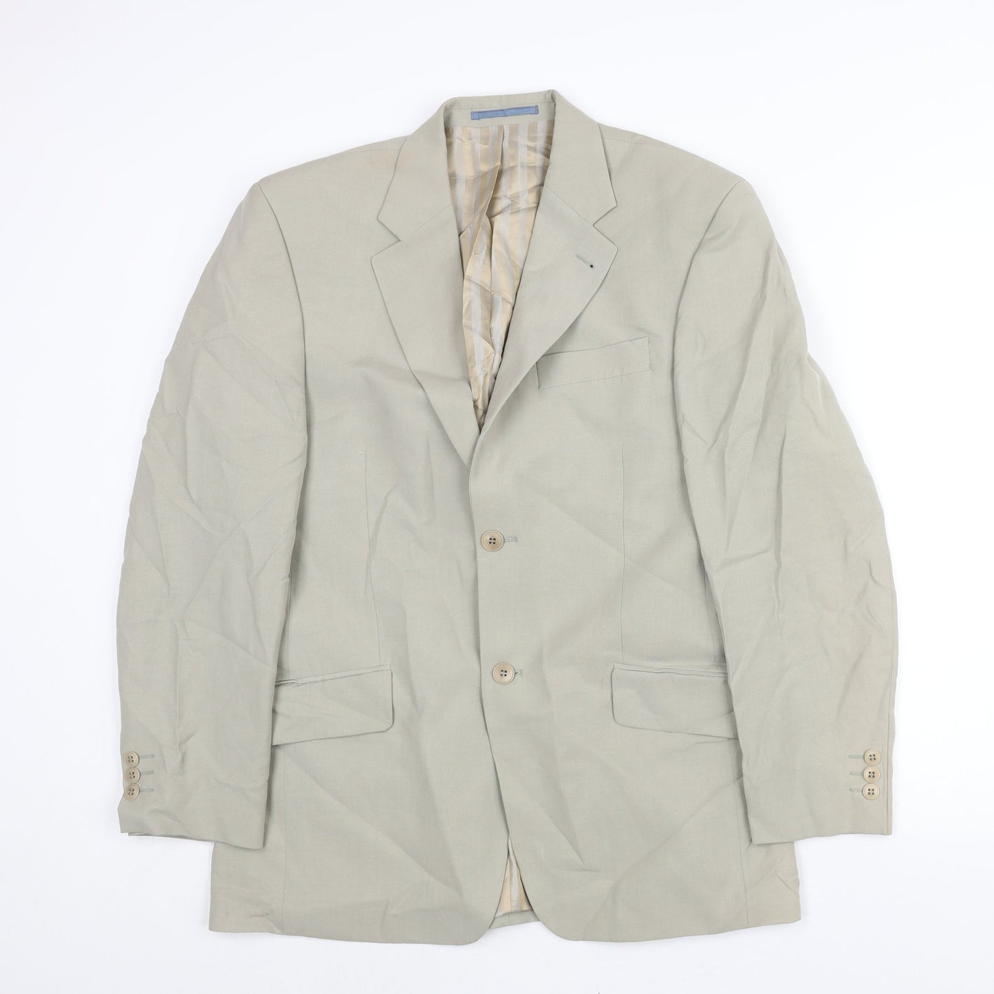 NEXT Mens Beige Lyocell Jacket Suit Jacket Size 38 Regular