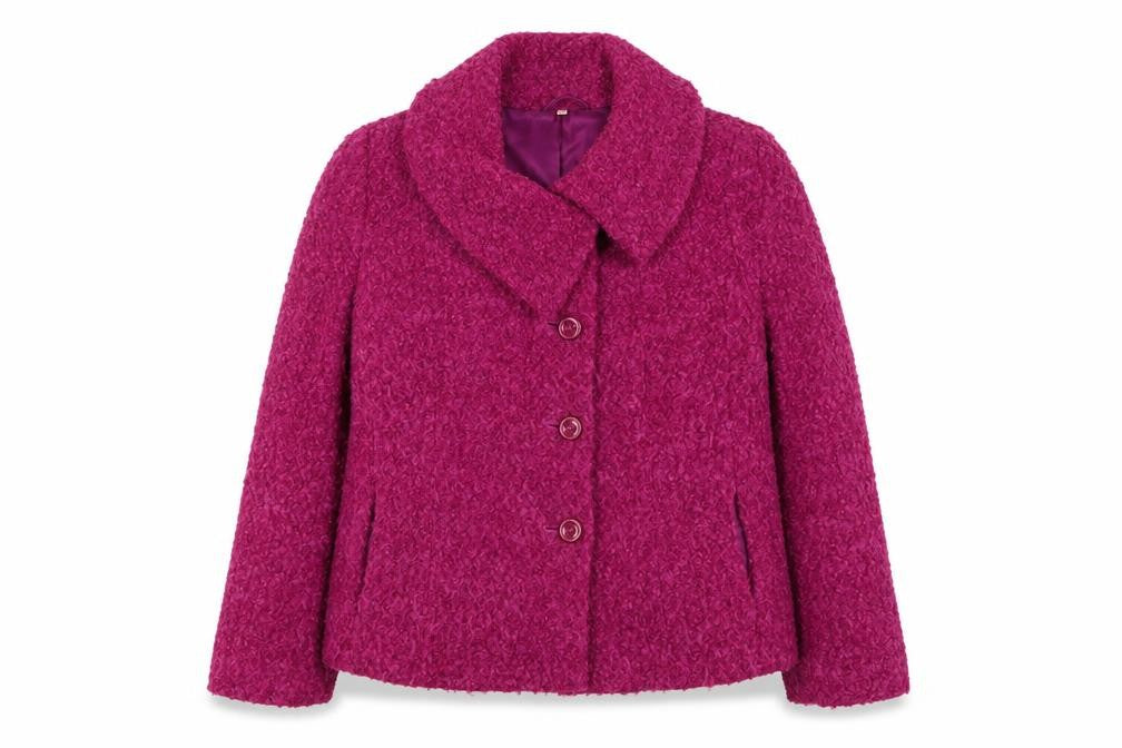 EWM Womens Purple Jacket Size 14 Button