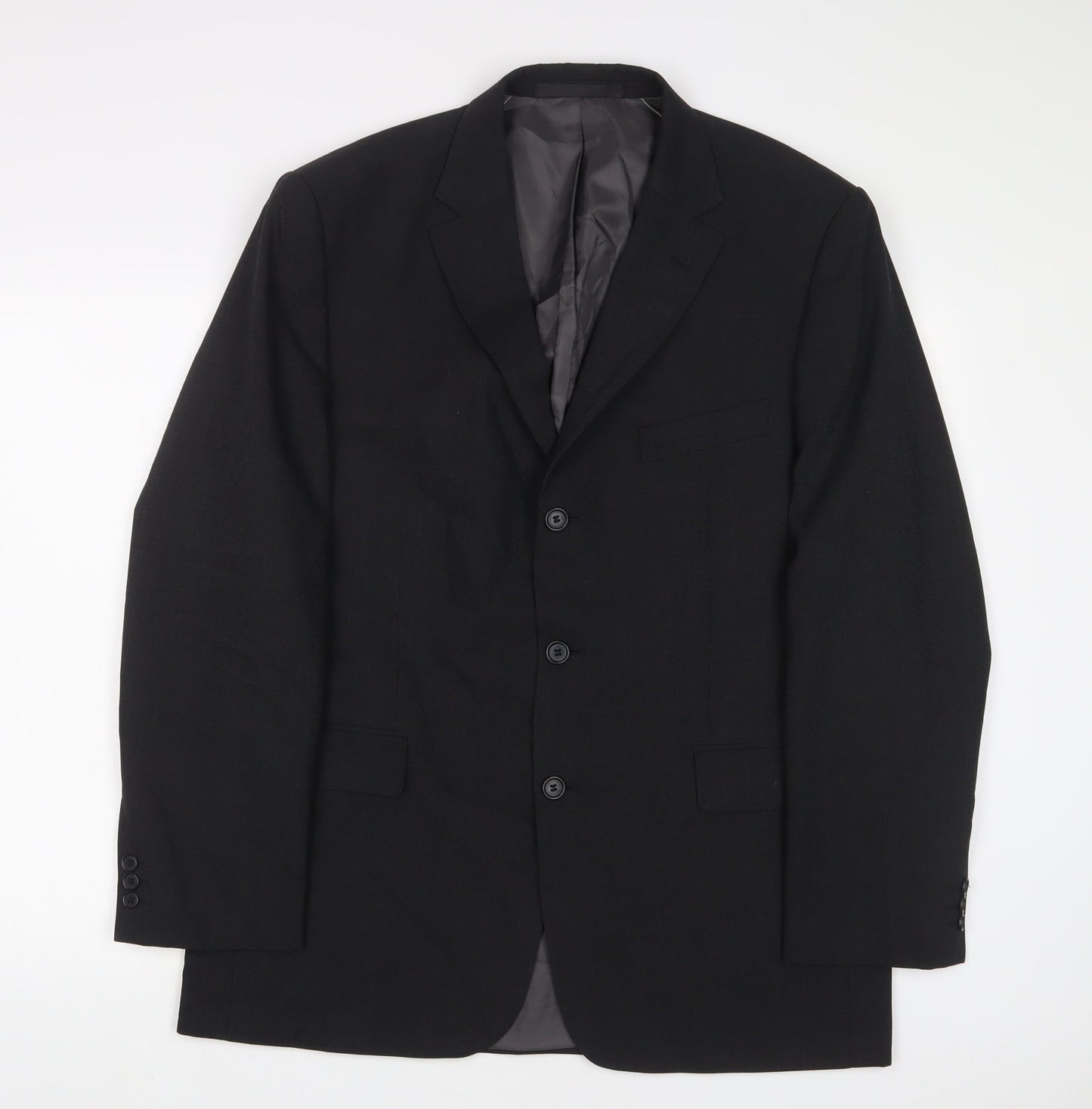 Marks and Spencer Mens Grey Wool Jacket Suit Jacket Size 42 Regular