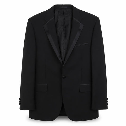 issimo Mens Black Wool Jacket Suit Jacket Size 42 Regular