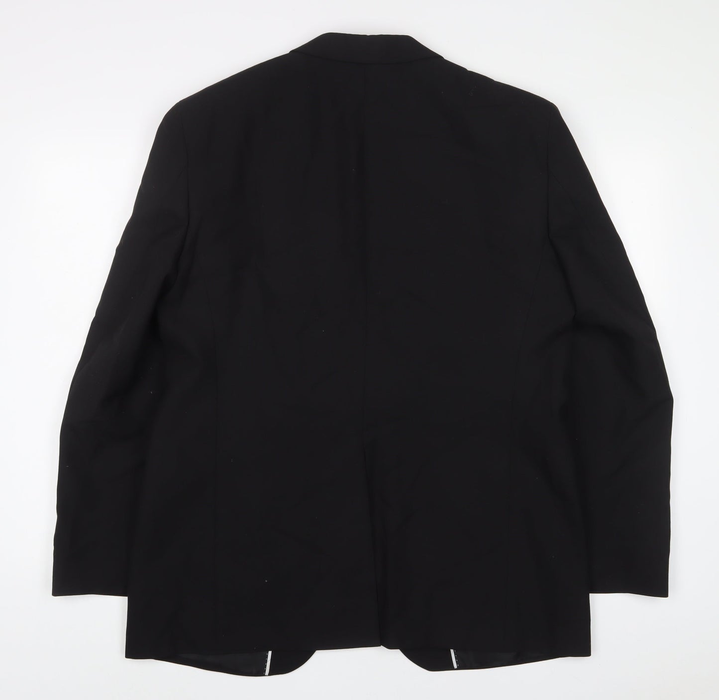 issimo Mens Black Wool Jacket Suit Jacket Size 42 Regular