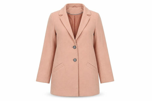 ASOS Womens Pink Overcoat Coat Size 10 Button