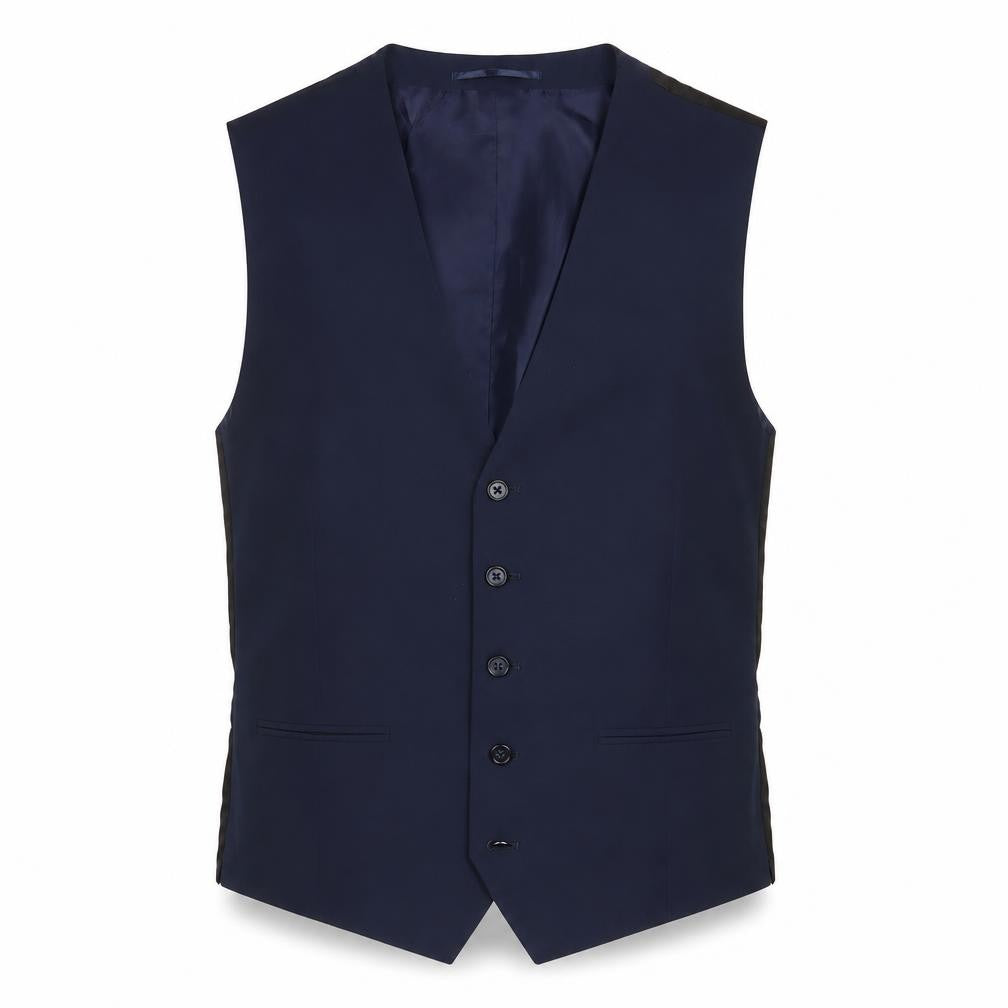 Ventura Mens Blue Polyester Jacket Suit Waistcoat Size 42 Regular