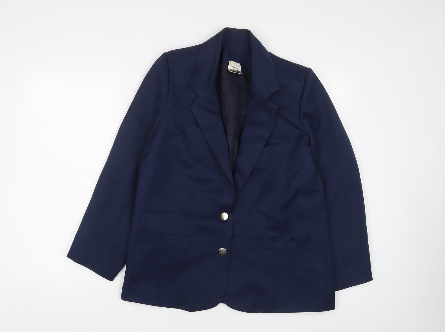 Citilities Womens Blue Jacket Blazer Size 14 Button