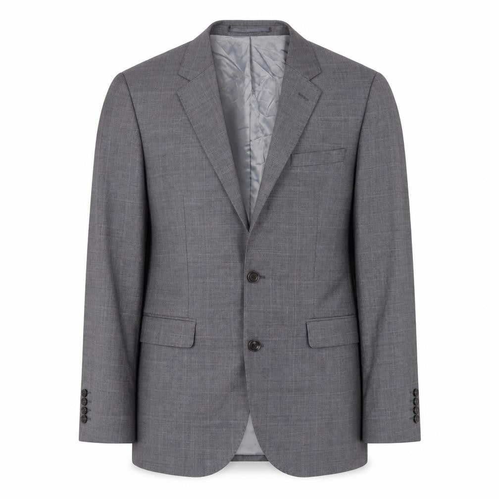 John Lewis Mens Grey Wool Jacket Suit Jacket Size 38 Regular