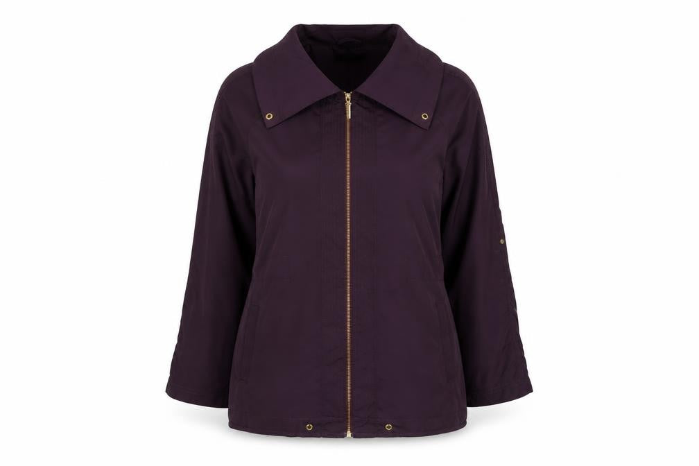 Autograph Womens Purple Jacket Size 12 Zip
