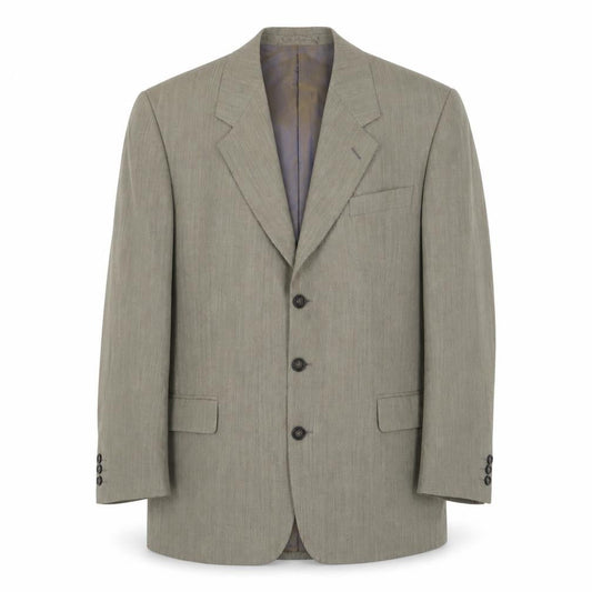Culter & Co Mens Green Wool Jacket Suit Jacket Size 38 Regular