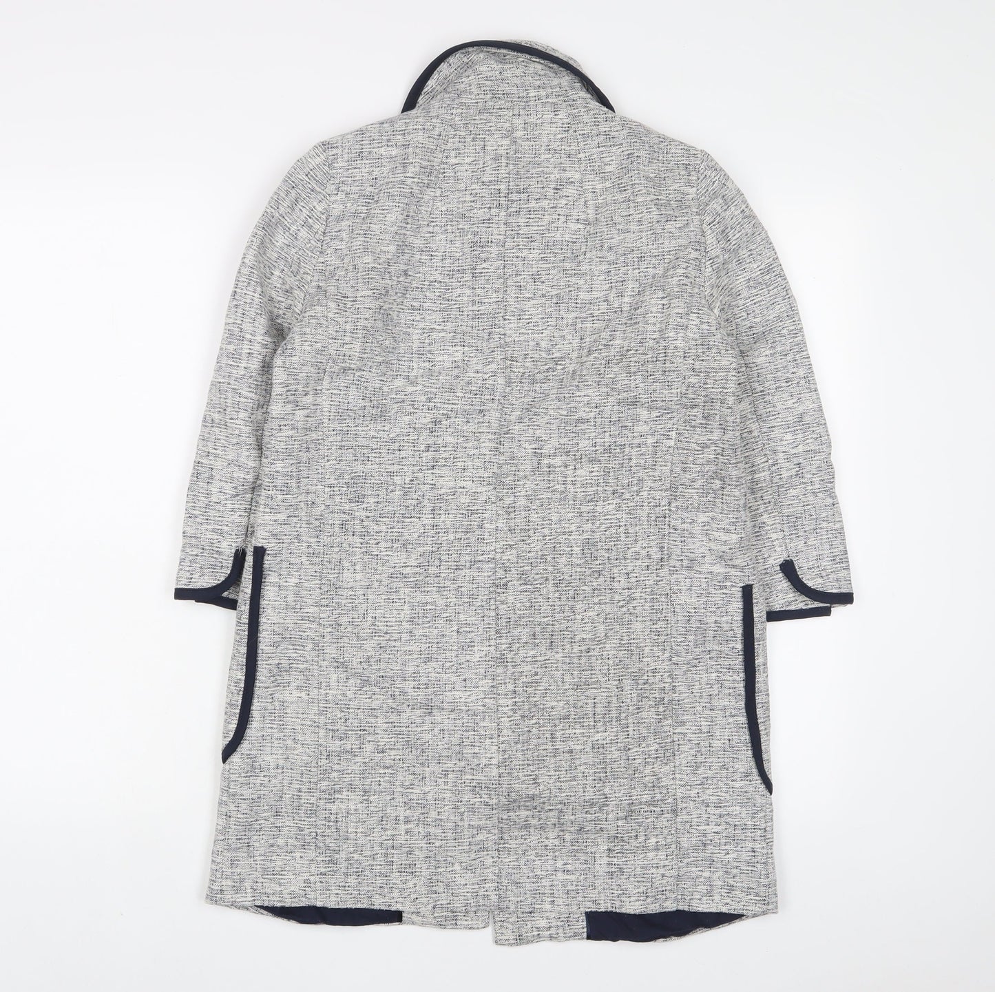 NEXT Womens Grey Jacket Size 8 Button