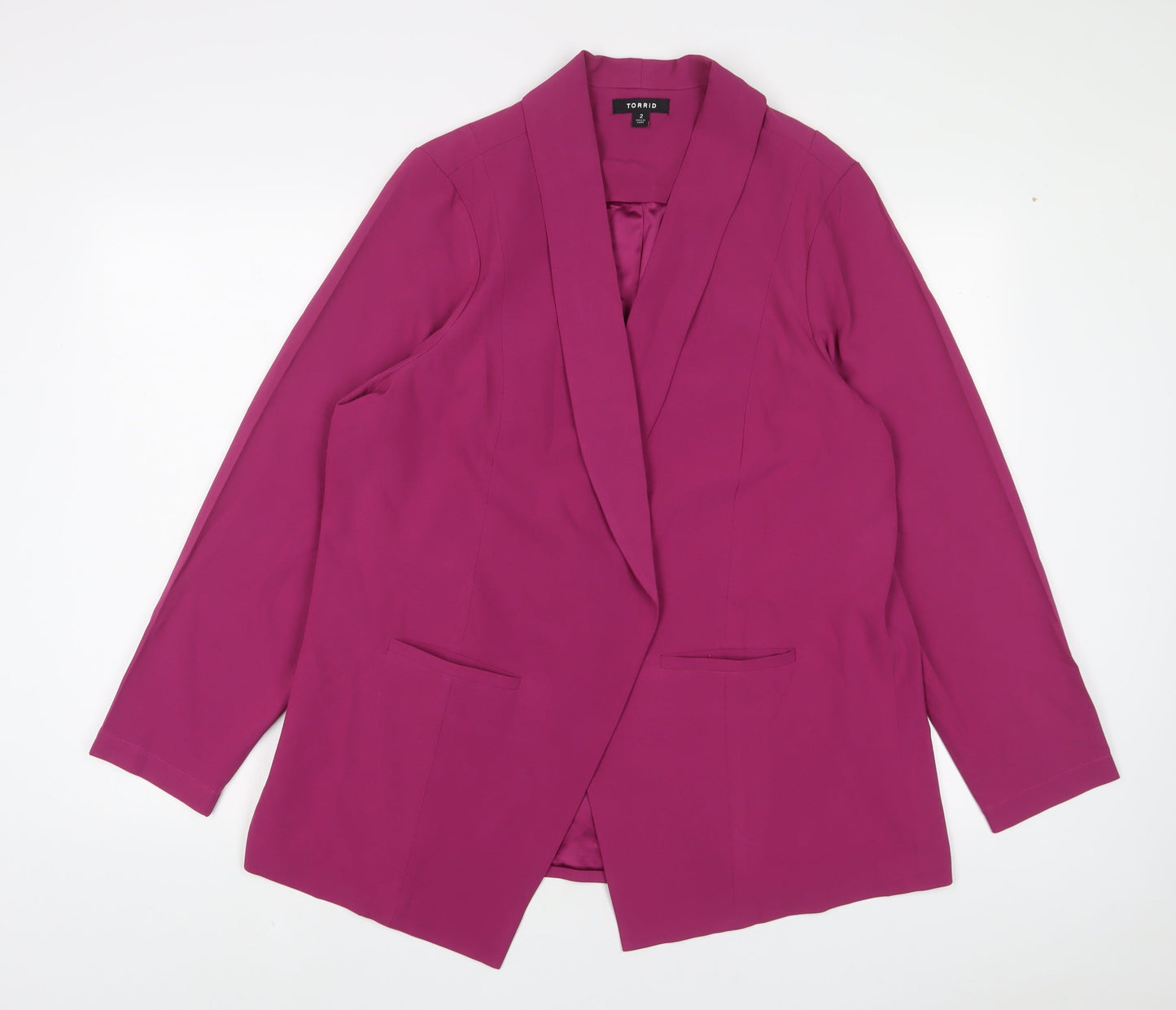 Torrid Womens Purple Jacket Blazer Size M - Open
