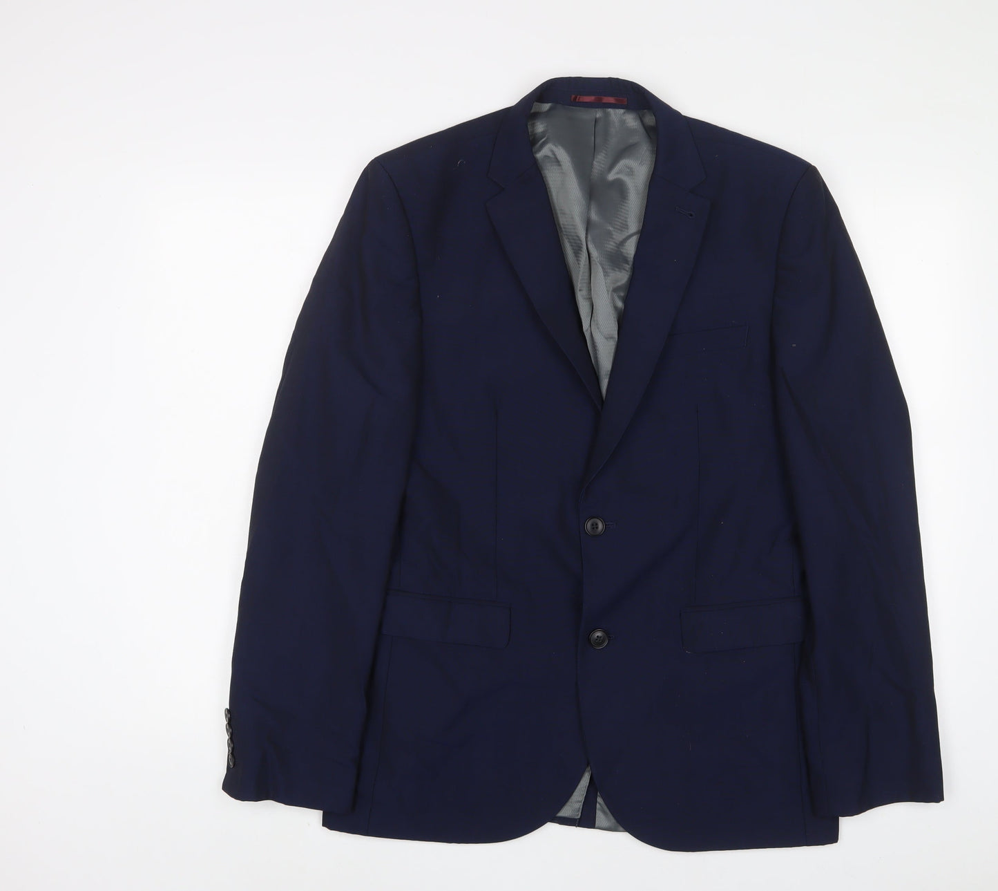 NEXT Mens Blue Wool Jacket Suit Jacket Size 40 Regular