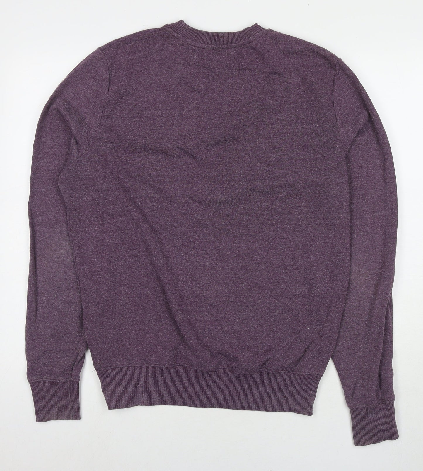 River Island Mens Purple Cotton Pullover Hoodie Size M