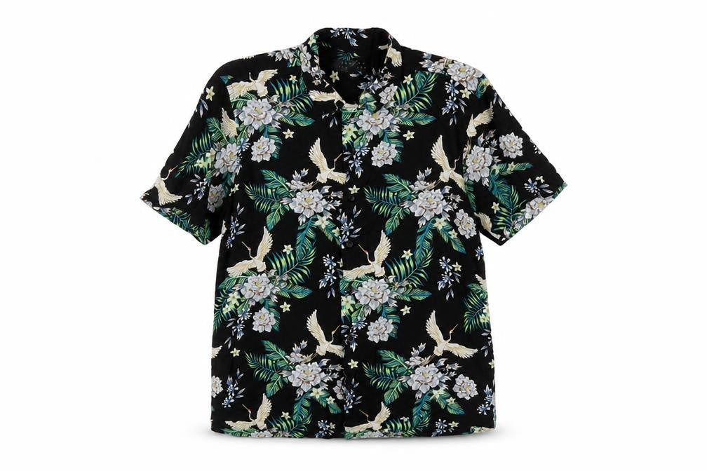 Broken Standard Womens Multicoloured Floral Viscose Basic Button-Up Size M Collared