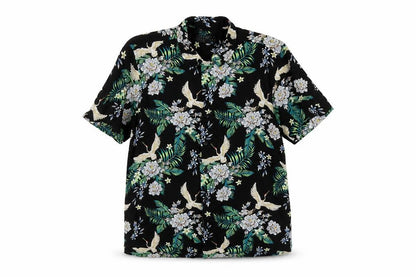 Broken Standard Womens Multicoloured Floral Viscose Basic Button-Up Size M Collared