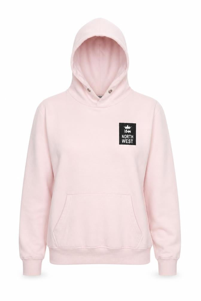 Northwest Womens Pink Cotton Pullover Hoodie Size L Pullover
