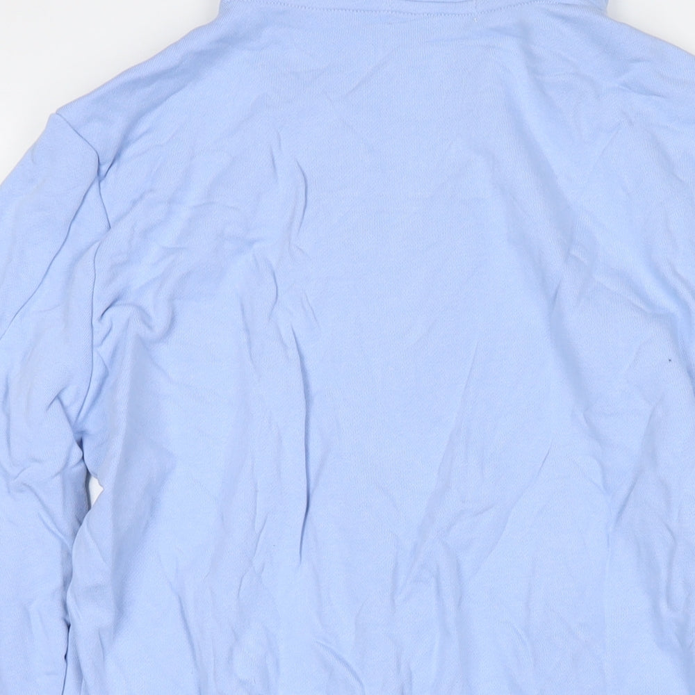 PT2 Womens Blue Polyester Full Zip Sweatshirt Size S Zip