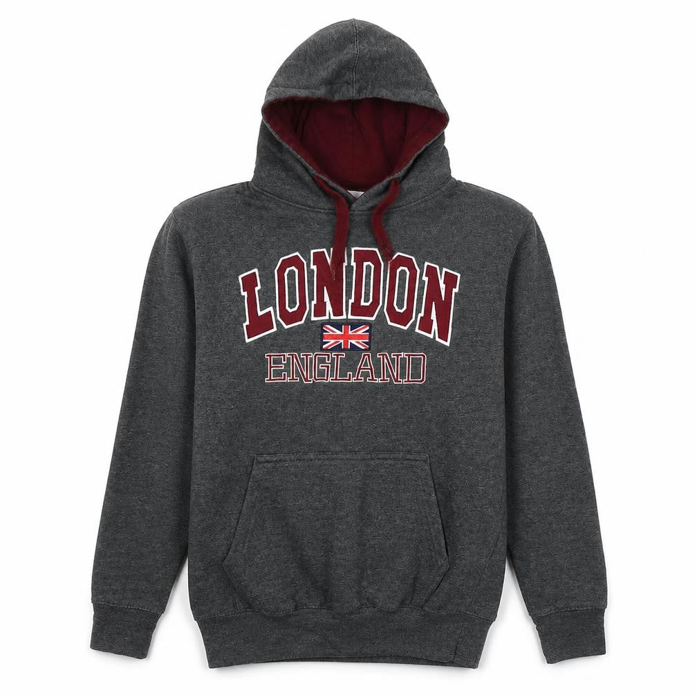 Zone One Womens Grey Cotton Pullover Hoodie Size S Pullover