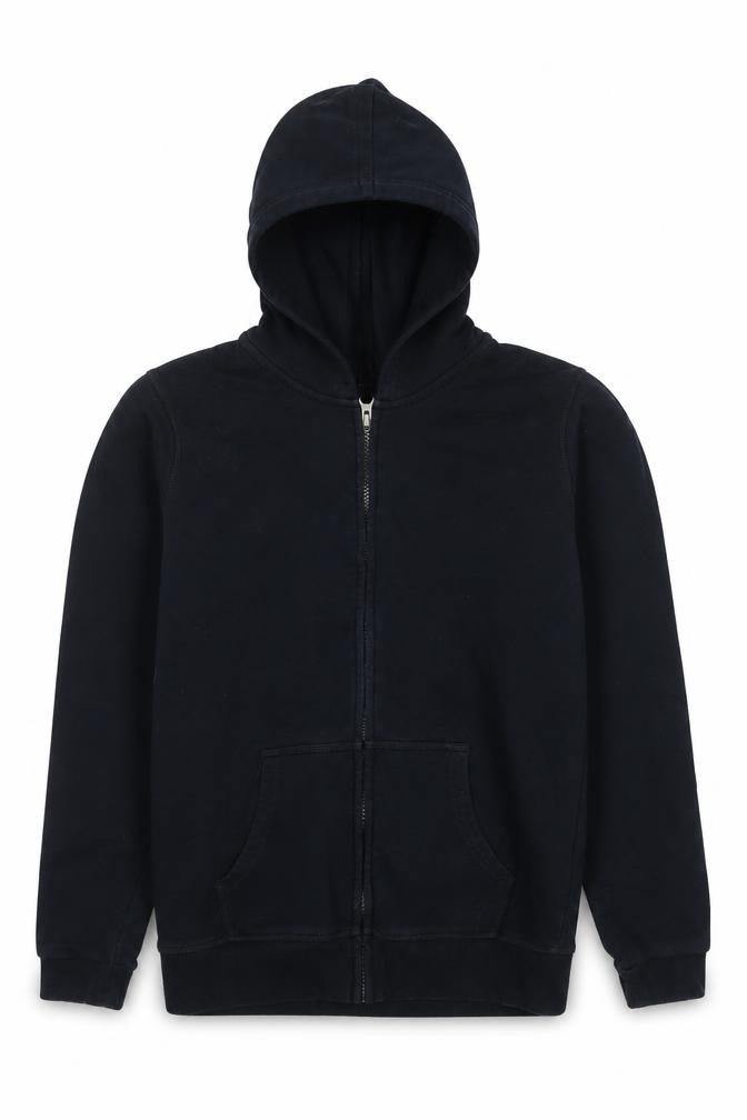 Marks & Spencer Boys Blue Cotton Full Zip Hoodie Size 12-13 Years Zip
