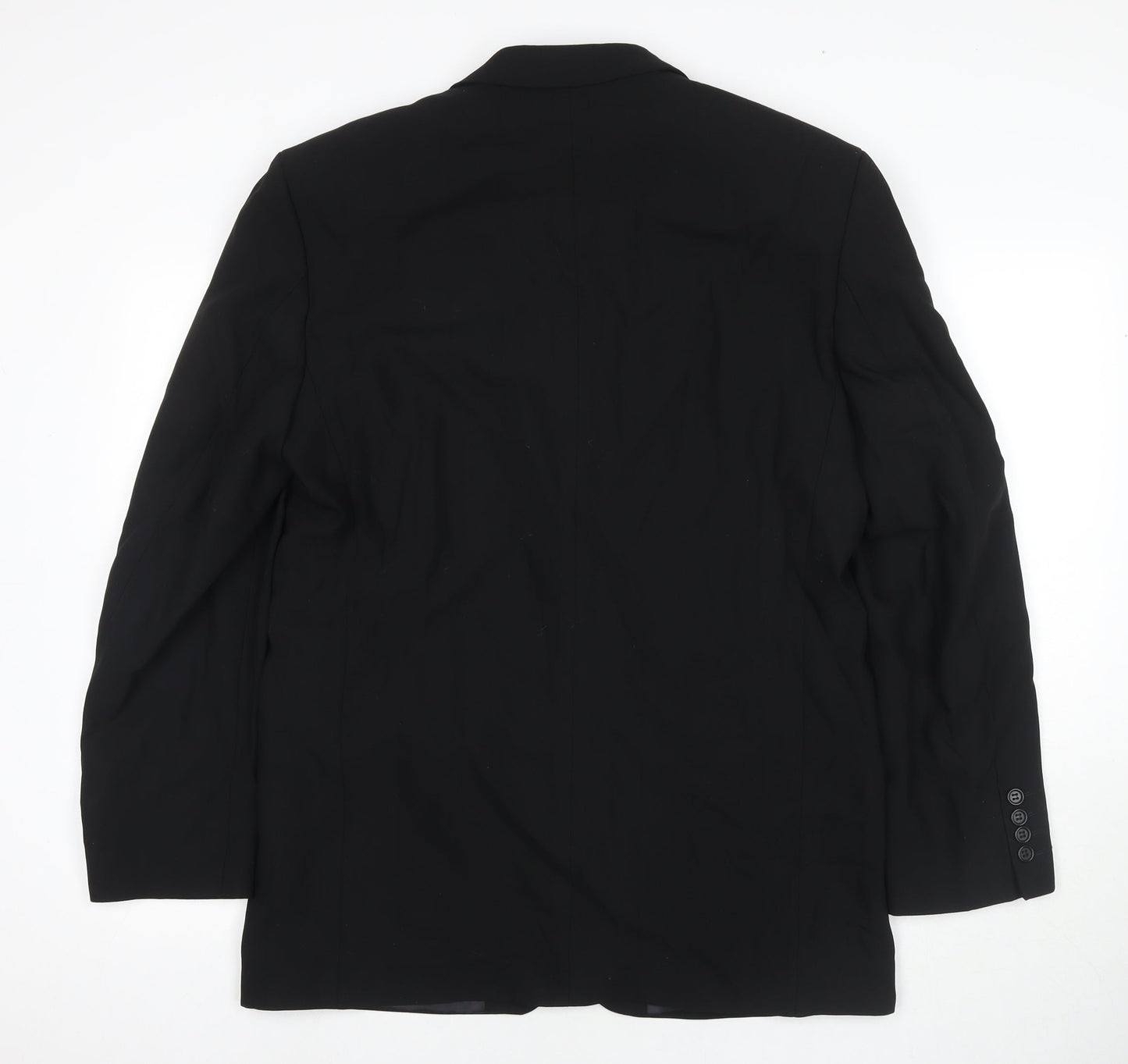 Gibson Mens Black Geometric Jacket Blazer Size 38 Button