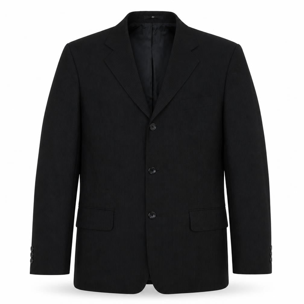 Ciro Citterio Mens Black Wool Jacket Suit Jacket Size 40 Regular