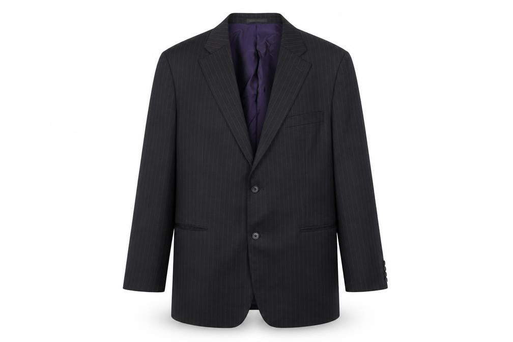 Greenwoods Mens Grey Wool Jacket Suit Jacket Size 46 Regular