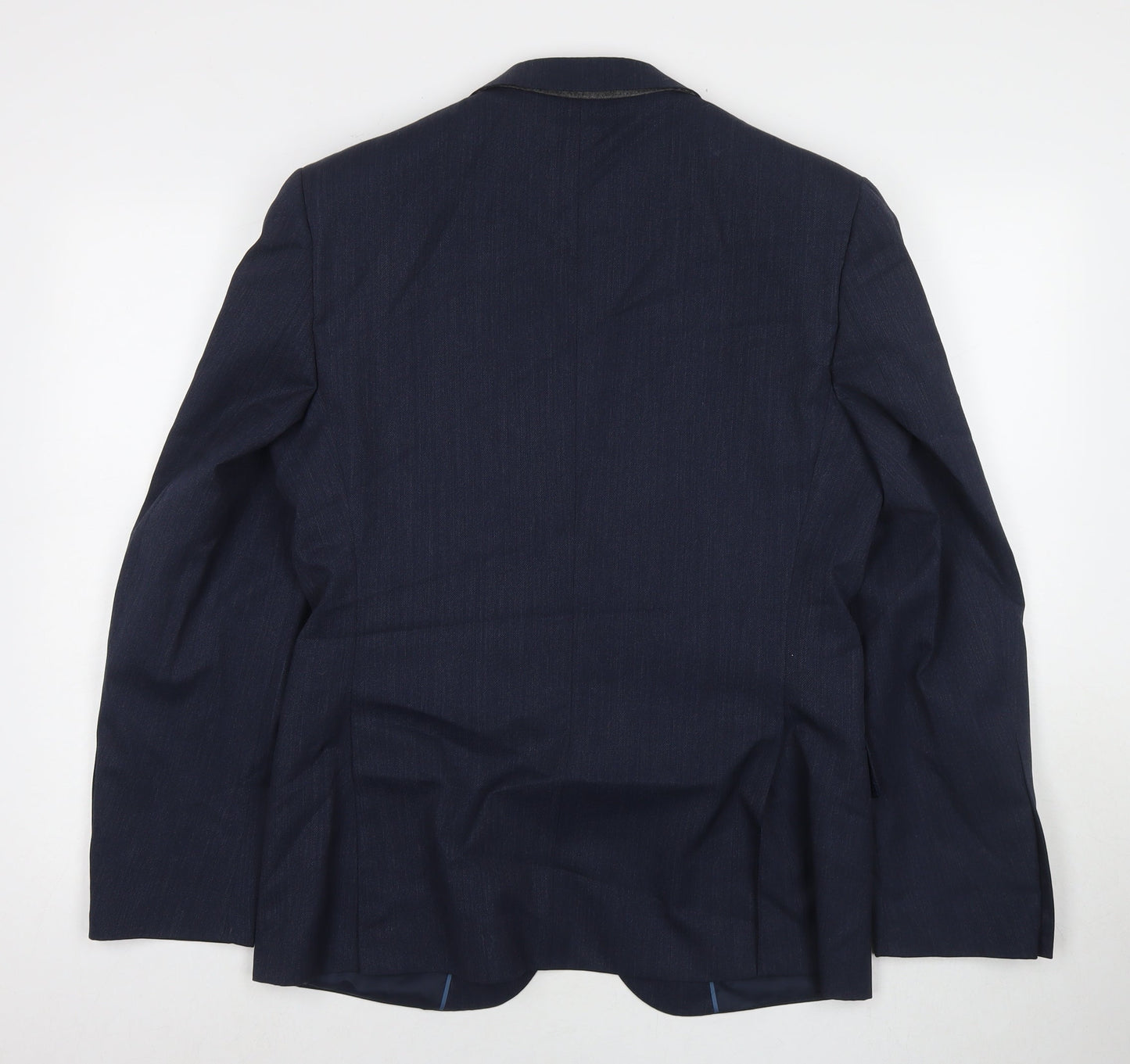 Marks and Spencer Mens Blue Wool Jacket Suit Jacket Size 38 Regular