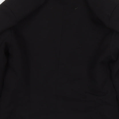 Brand and care label for I SAW IT FIRST women’s black jacket blazer, size UK 8, button