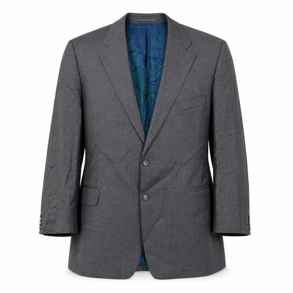 Vitale Mens Grey Wool Jacket Suit Jacket Size 40 Regular