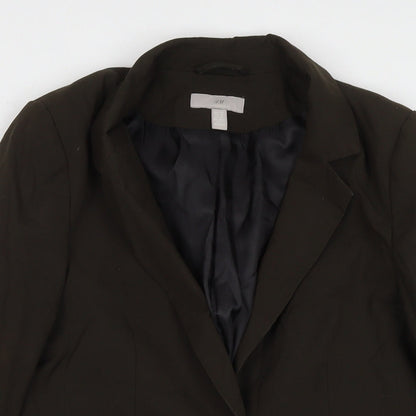 H&M Womens Green Jacket Blazer Size XS Button