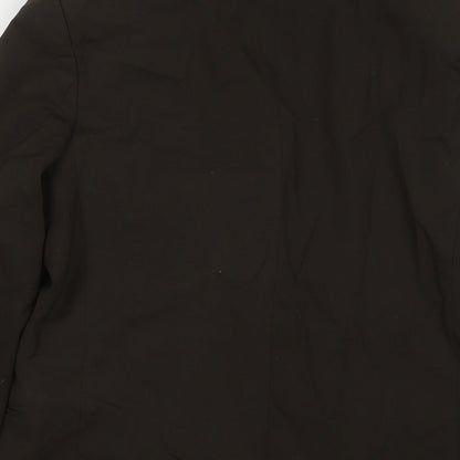 H&M Womens Green Jacket Blazer Size XS Button