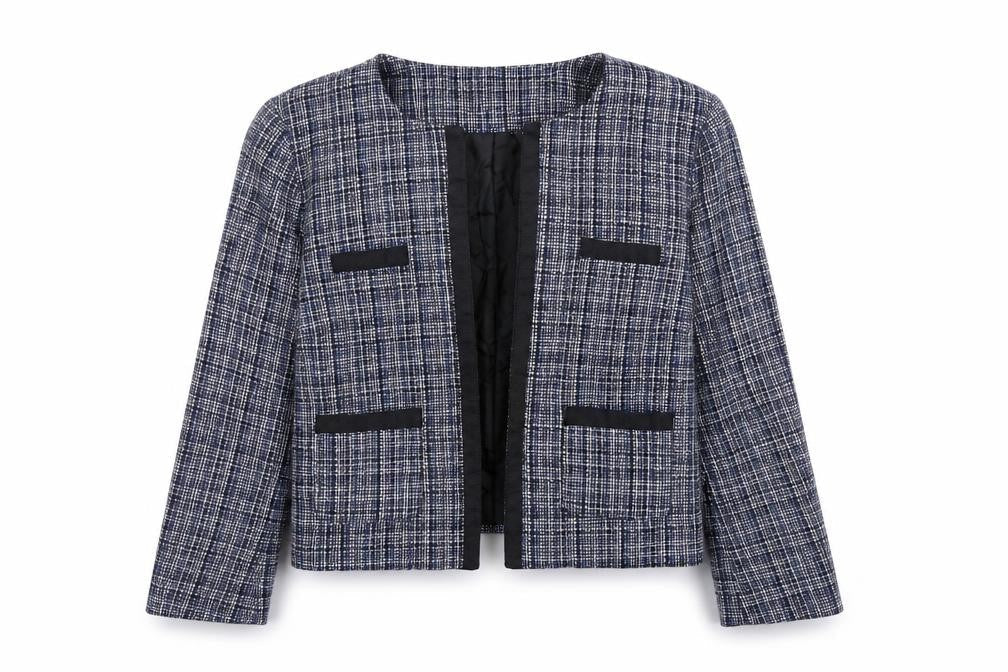 Oasis Womens Blue Jacket Size 10 - Open