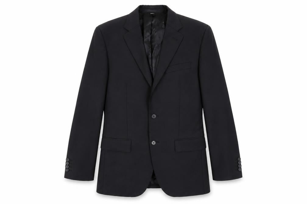 Marks & Spencer Mens Black Wool Jacket Suit Jacket Size 38 Regular