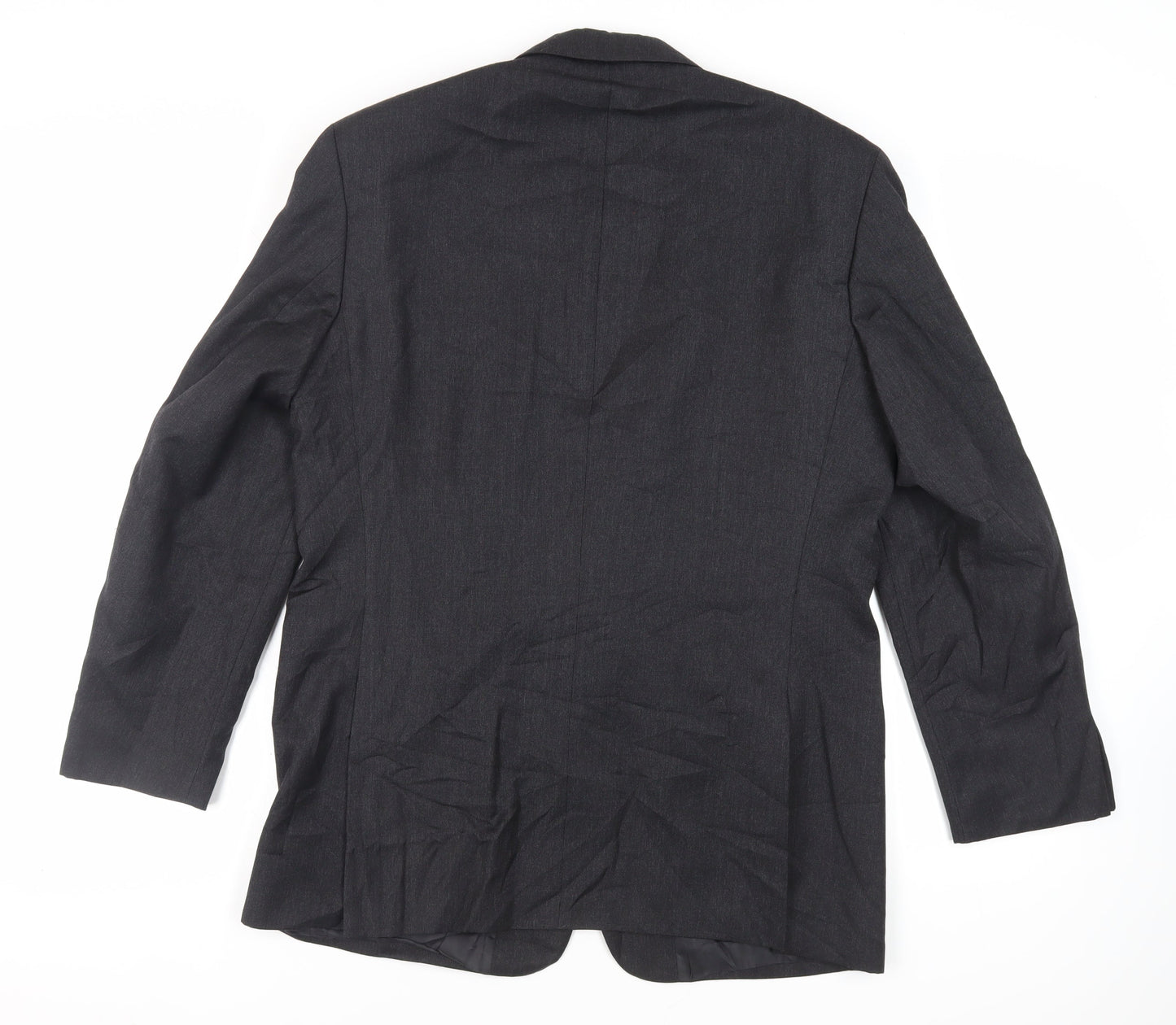 Greenwoods Mens Black Wool Jacket Suit Jacket Size 40 Regular