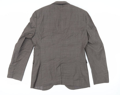 Next Mens Brown Wool Jacket Suit Jacket Size 38 Regular
