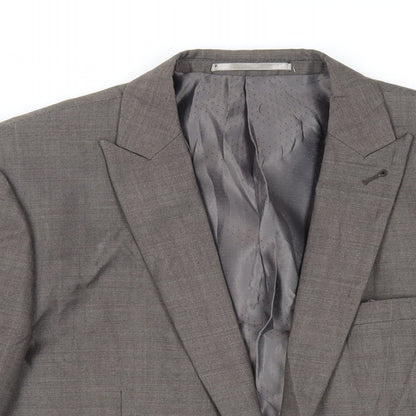 Next Mens Brown Wool Jacket Suit Jacket Size 38 Regular